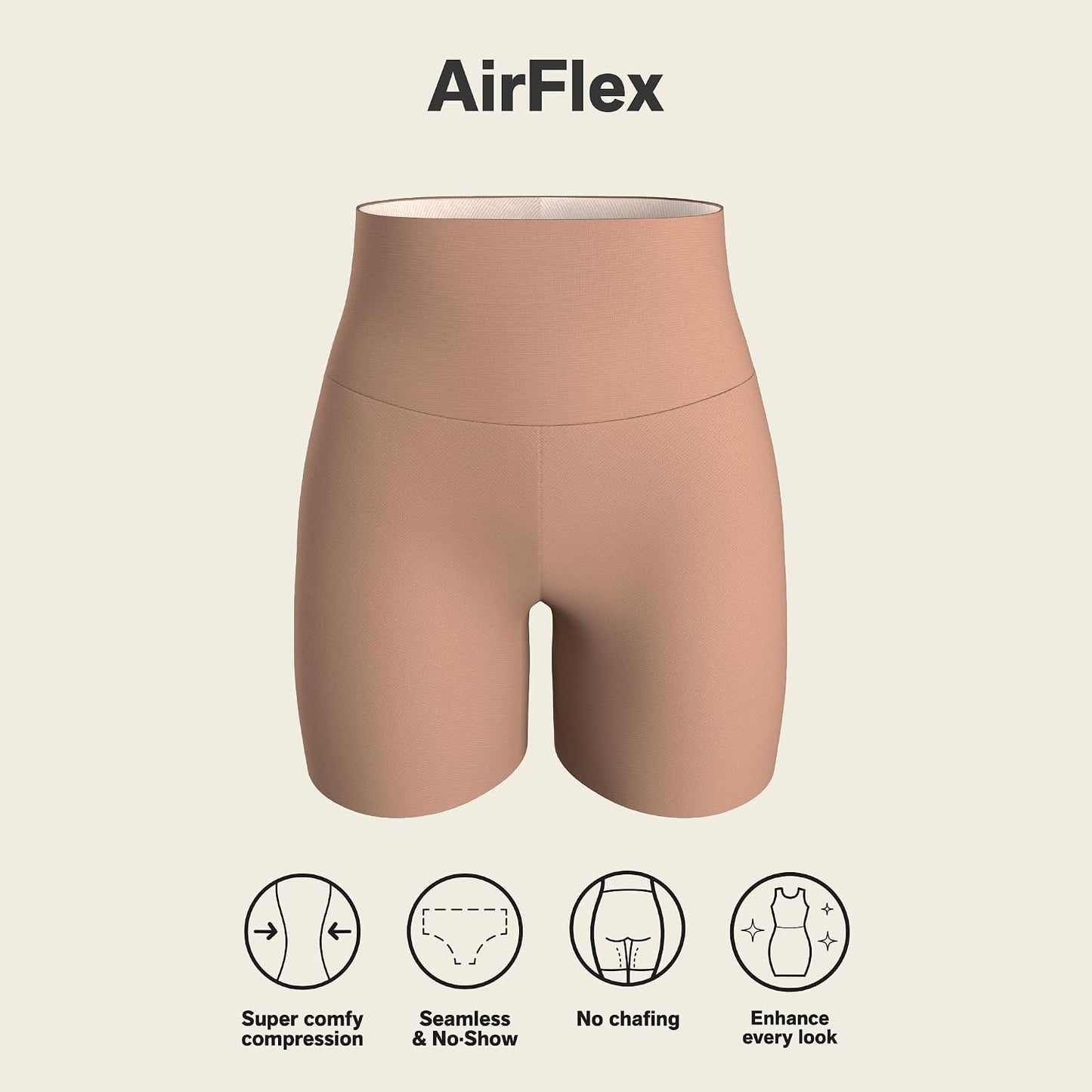 SheSoul SecondSkin Shaping Shorts