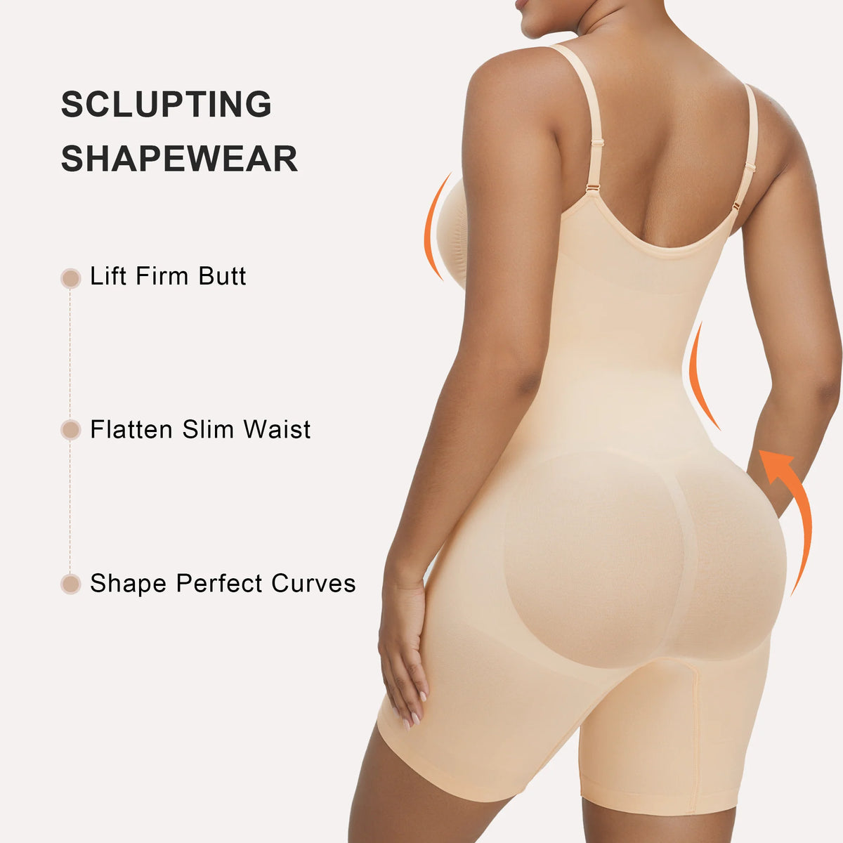 Zip-Up Tummy Control Bodysuit